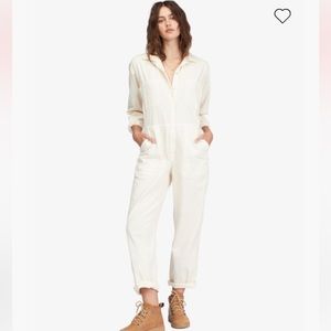 Billabong cream jumpsuit